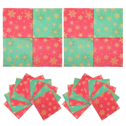 100 pcs salviette natalizie - ,