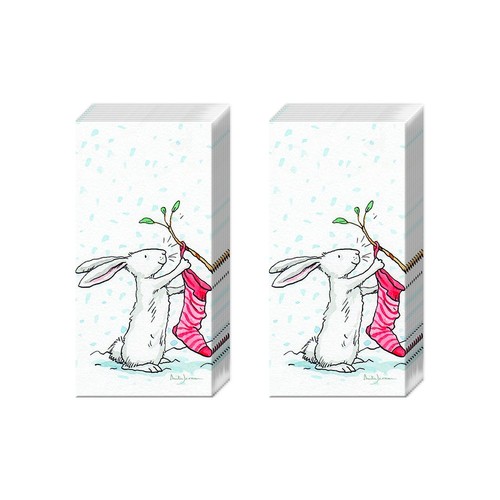 Charming conigli neve natale - charming,