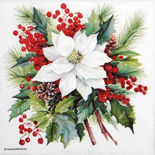 Tovaglioli poinsettia - tovaglioli,